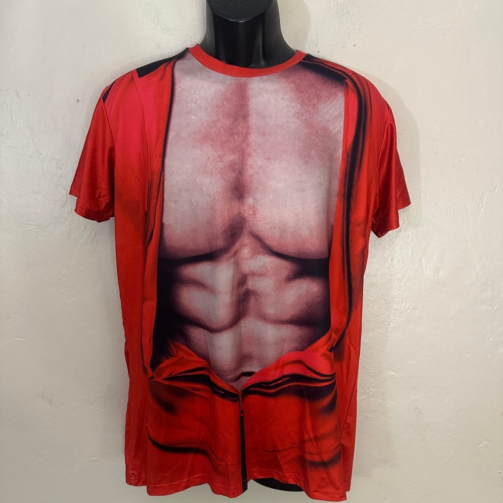Ball Muscleman Graphic T Shirt XL no size tags Gently worn 95% polyester
